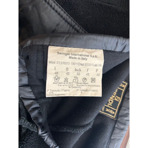 Vintage Rare Fendi Mens Terry Cargo drawstring pants 42 - Picture 9 of 9